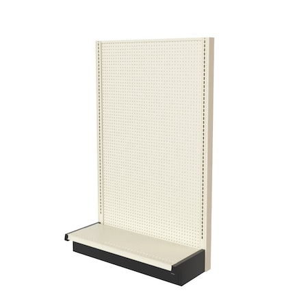 Lozier Gondola Single Sided Add-on, Platinum Off-White, 36W x 84H x 13D P383U-AD